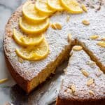 Almond Lemon Cake with Sliced Almond Garnish Recipe