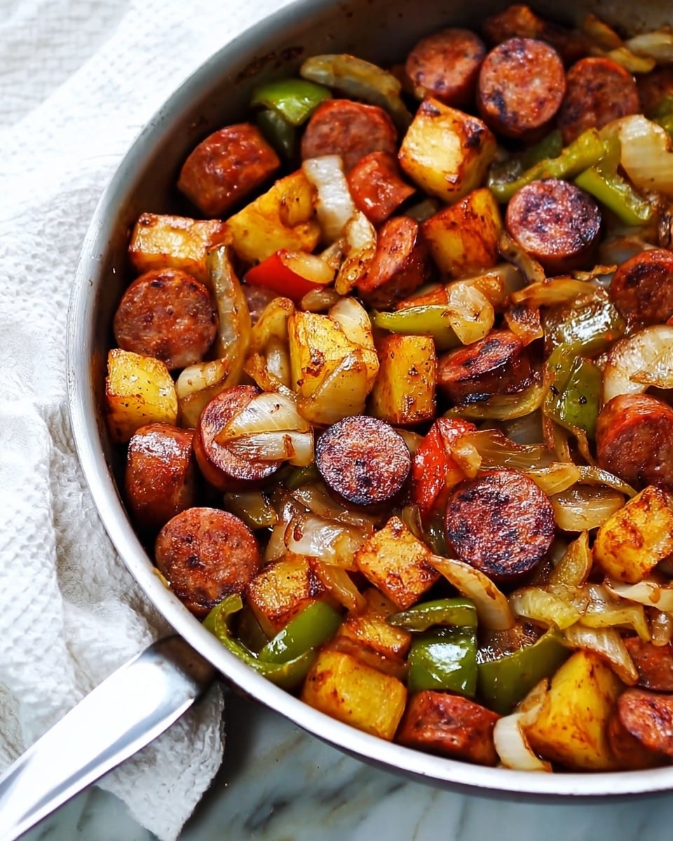Sausage, Pepper, Onion, and Potato Hash Recipe