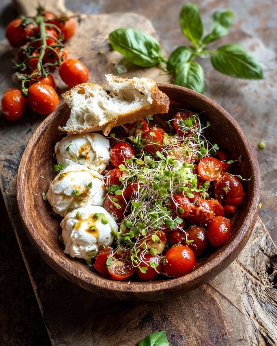 Roasted Garlic Tomato Caprese Recipe
