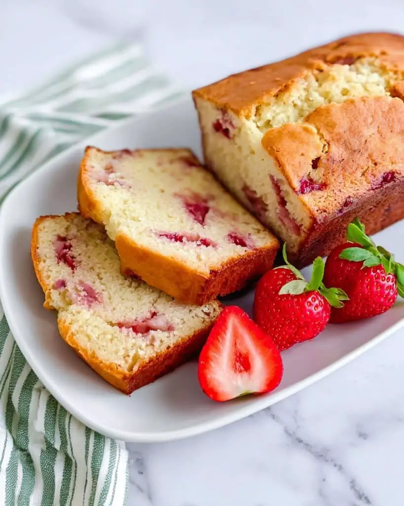 Strawberry Quick Bread with Fresh Berries Recipe