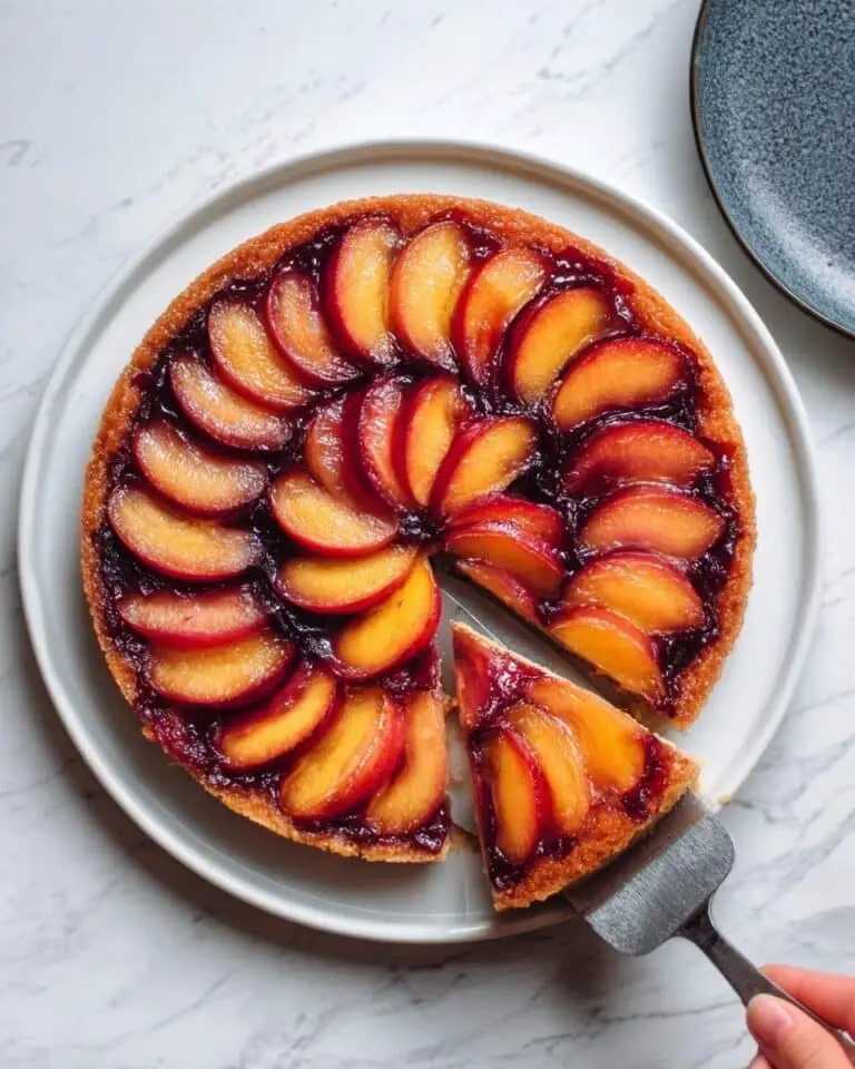 Plum Blueberry Upside-Down Cake Recipe