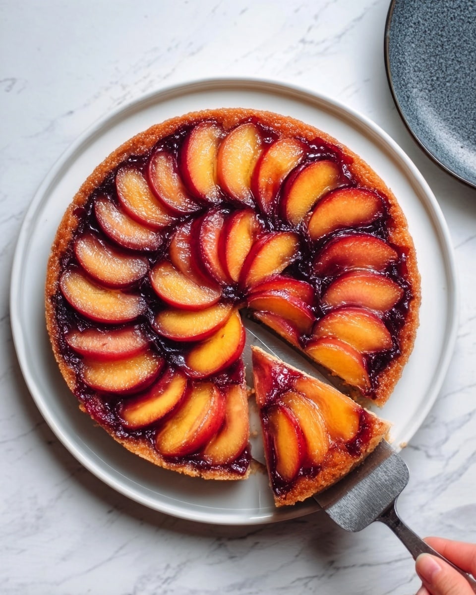 Plum Blueberry Upside-Down Cake Recipe