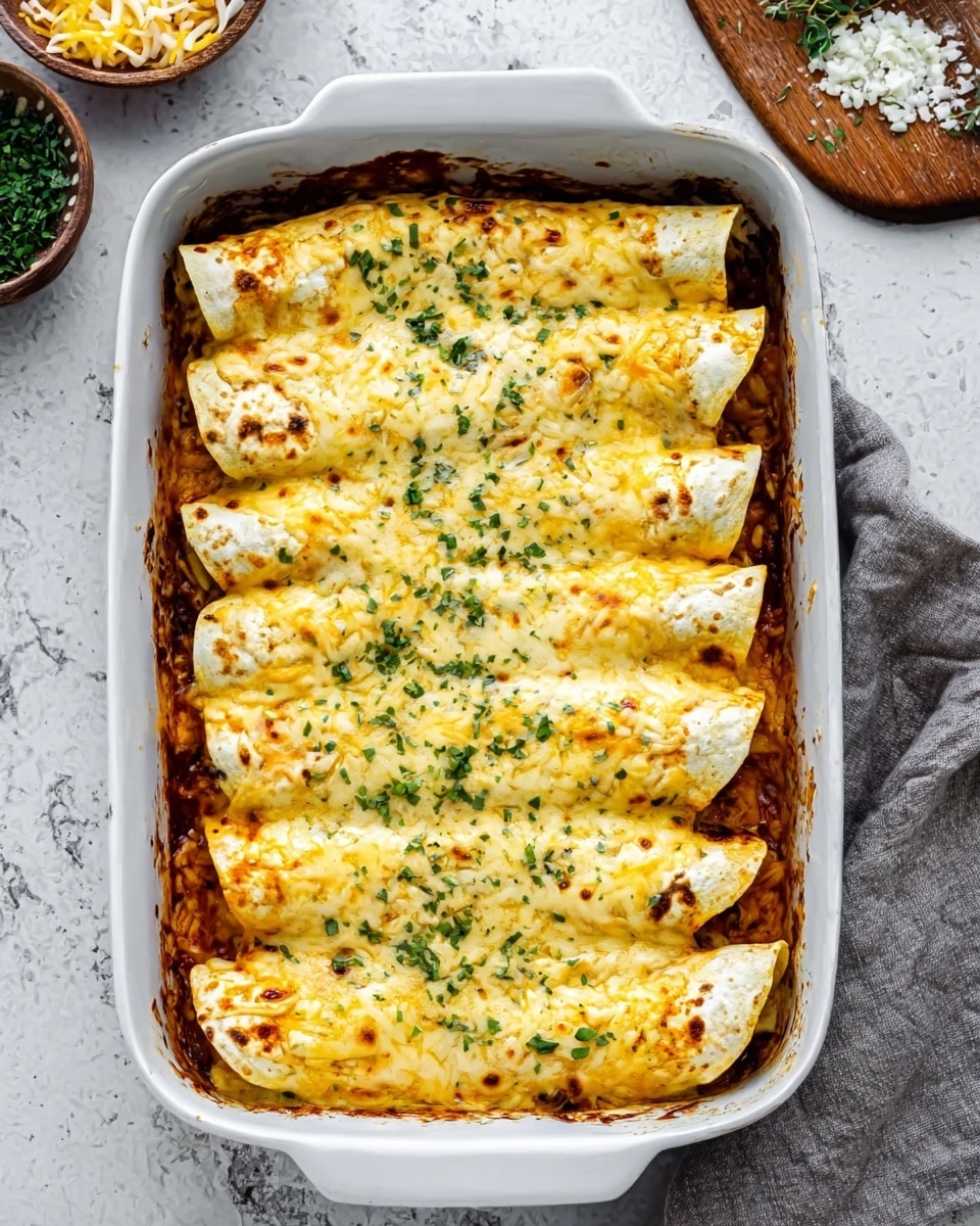 Easy Enchiladas with Ground Beef and Salsa Con Queso Recipe