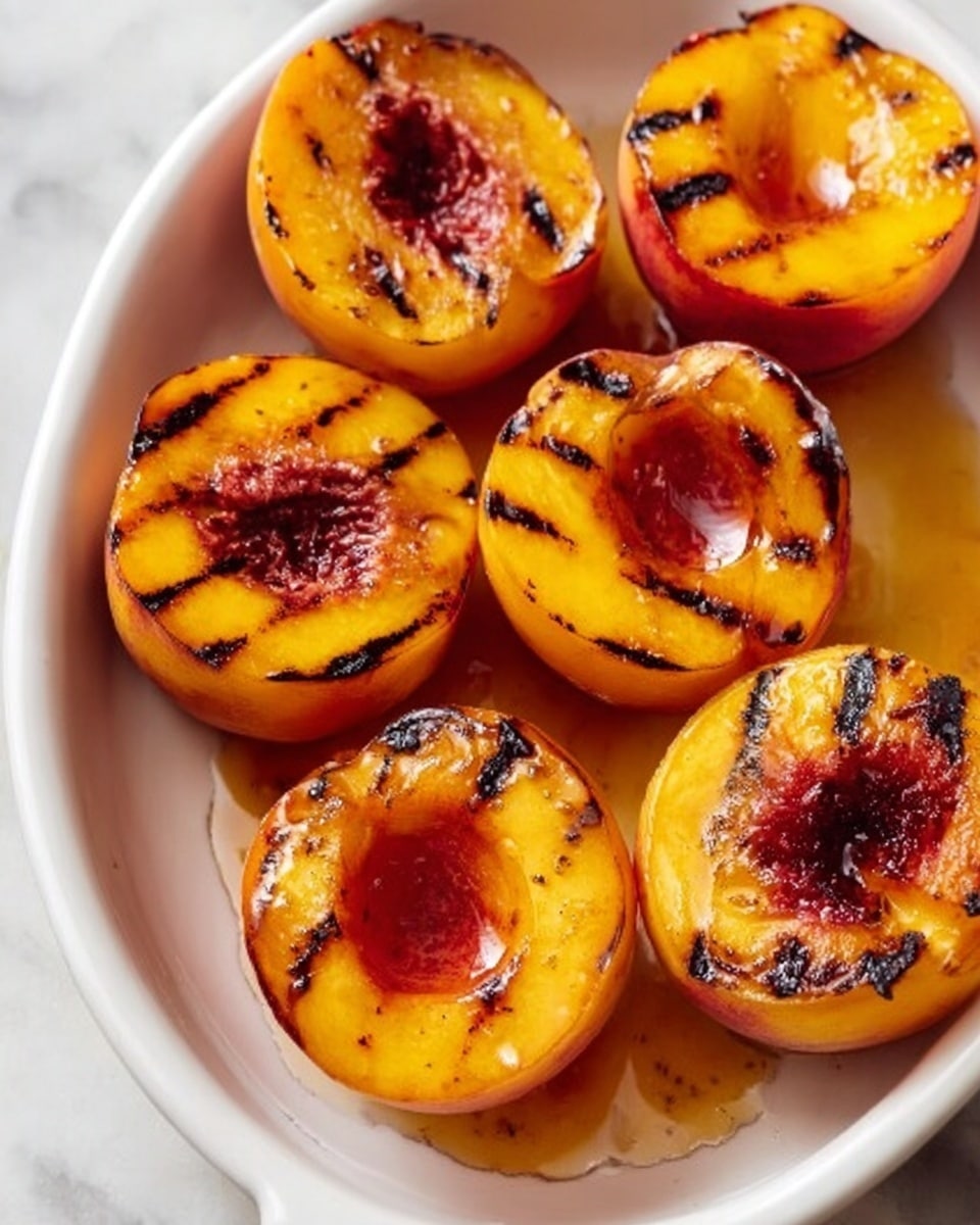 Quick Savory Grilled Peaches Recipe