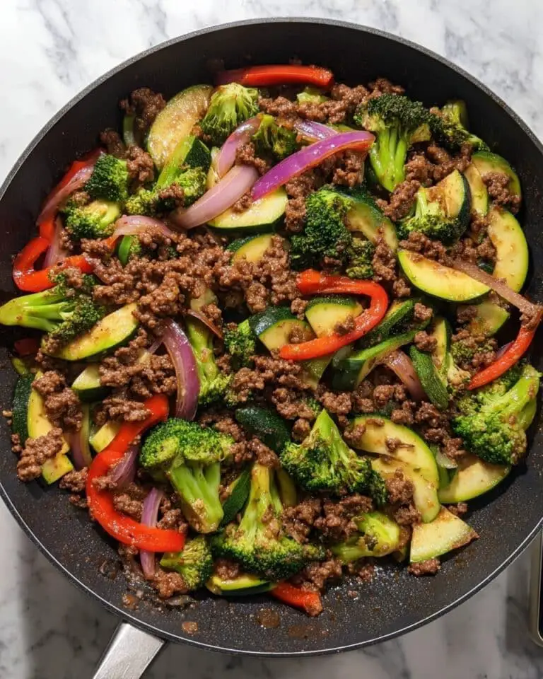 Mongolian Ground Beef and Vegetables Recipe