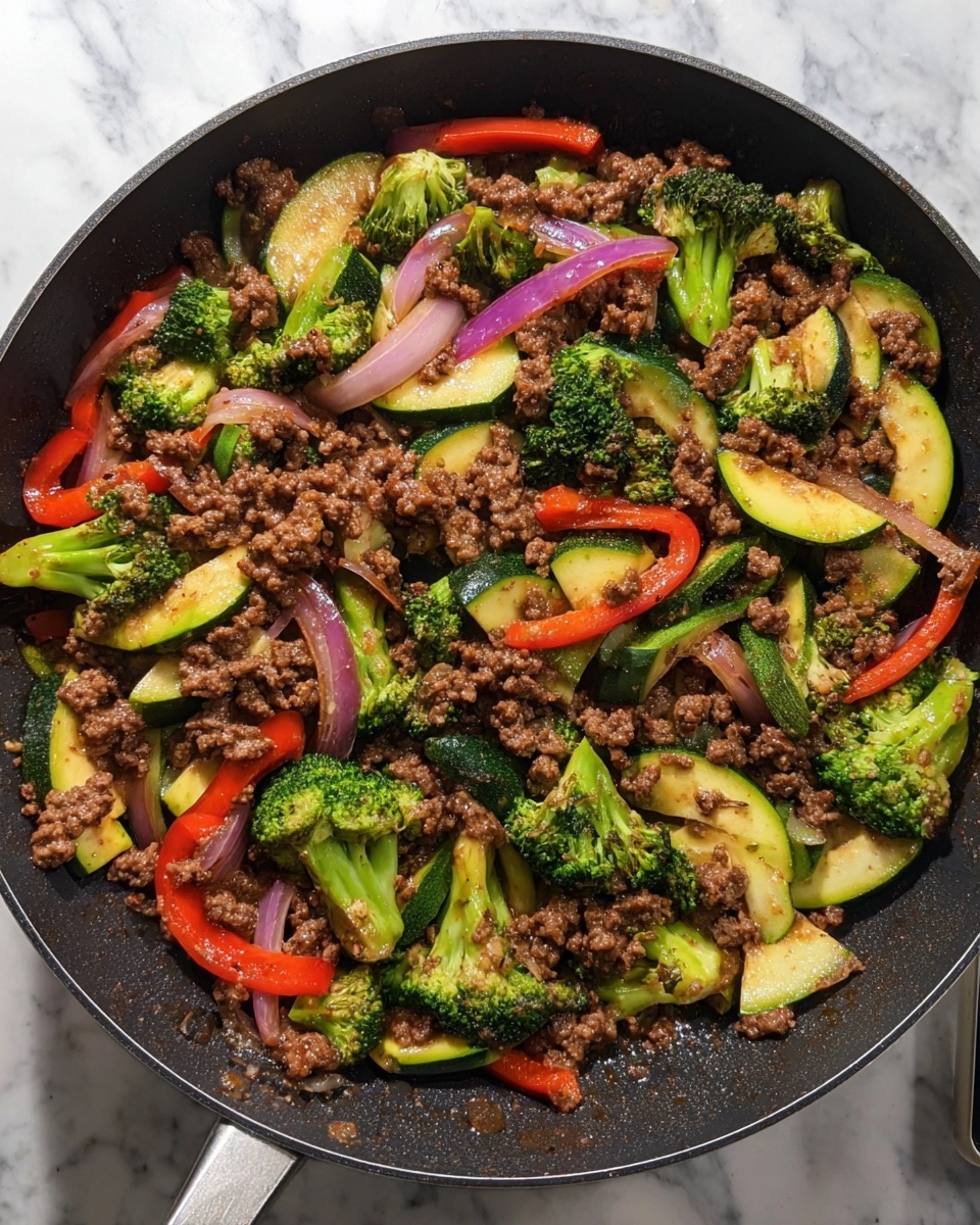 Mongolian Ground Beef and Vegetables Recipe