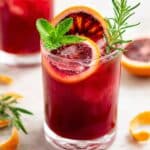 Sparkling Blood Orange Mocktail with Turmeric Recipe