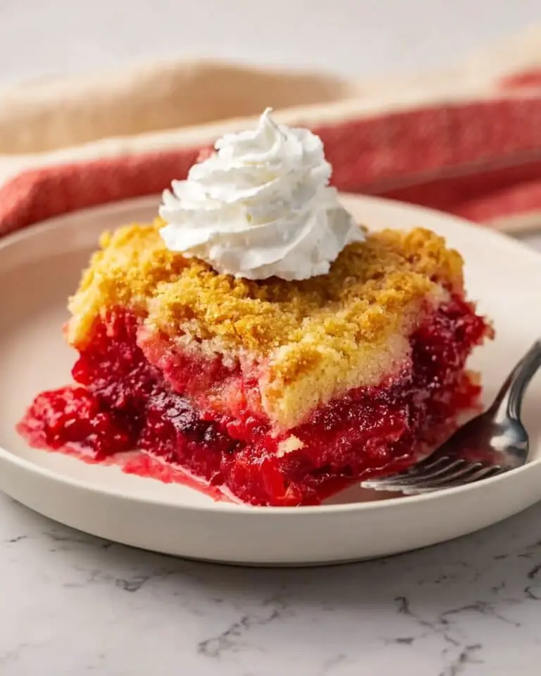 Viral 90s Magic Dump Cake 🍓✨ Recipe