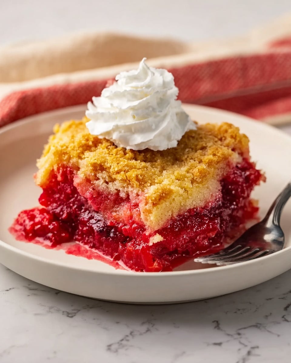 Viral 90s Magic Dump Cake 🍓✨ Recipe