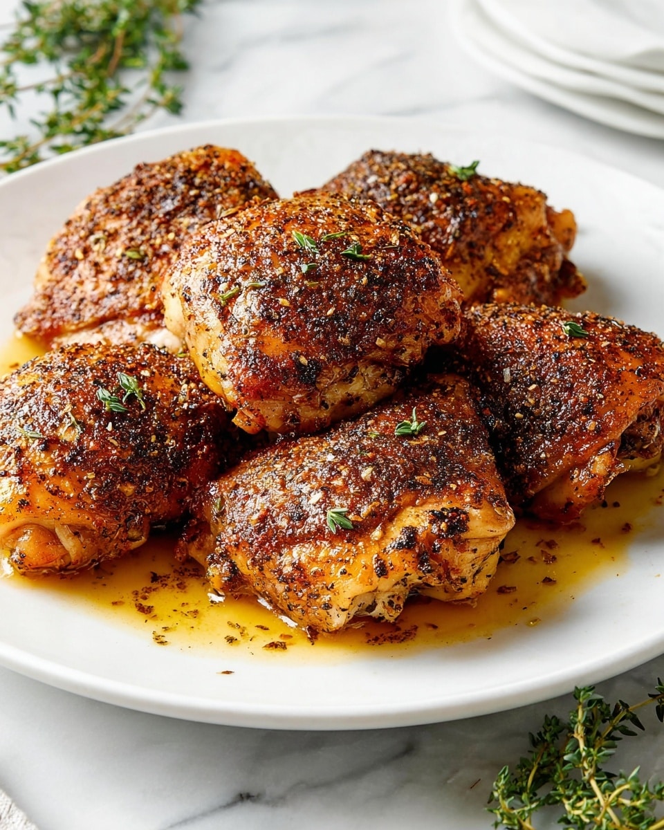 Crispy Baked Chicken Thighs Recipe