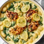 Lemon Chicken Gnocchi with Spinach and Parmesan Recipe