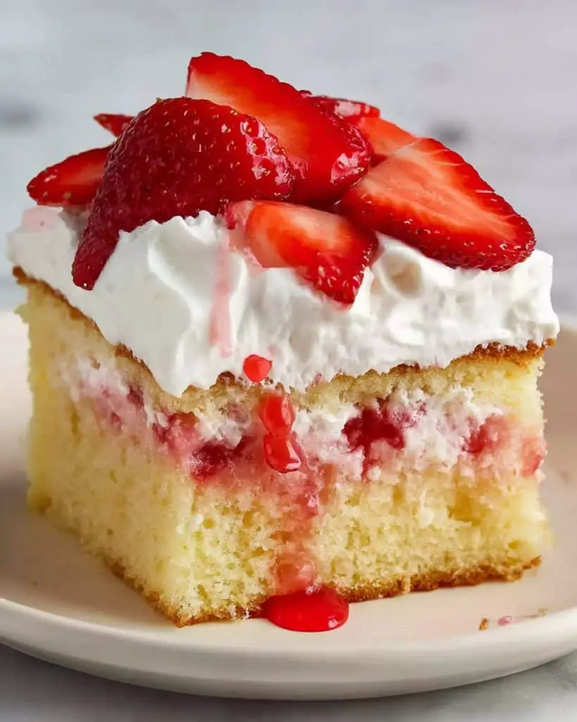 Strawberry Shortcake Sheet Cake Recipe