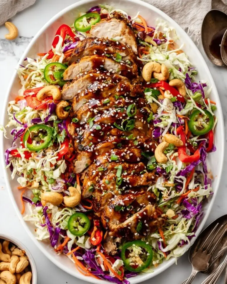 Sesame Chicken Cabbage Crunch Salad Recipe
