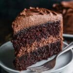 Decadent Homemade Chocolate Cake with Rich Frosting Recipe