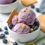Blueberry Ice Cream made with Slow-Roasted Berries Recipe