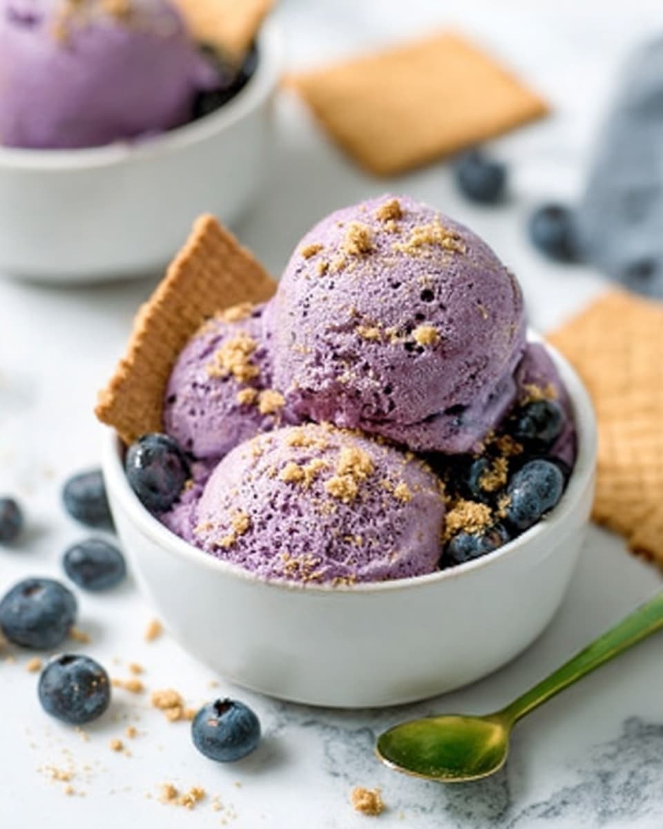Blueberry Ice Cream made with Slow-Roasted Berries Recipe