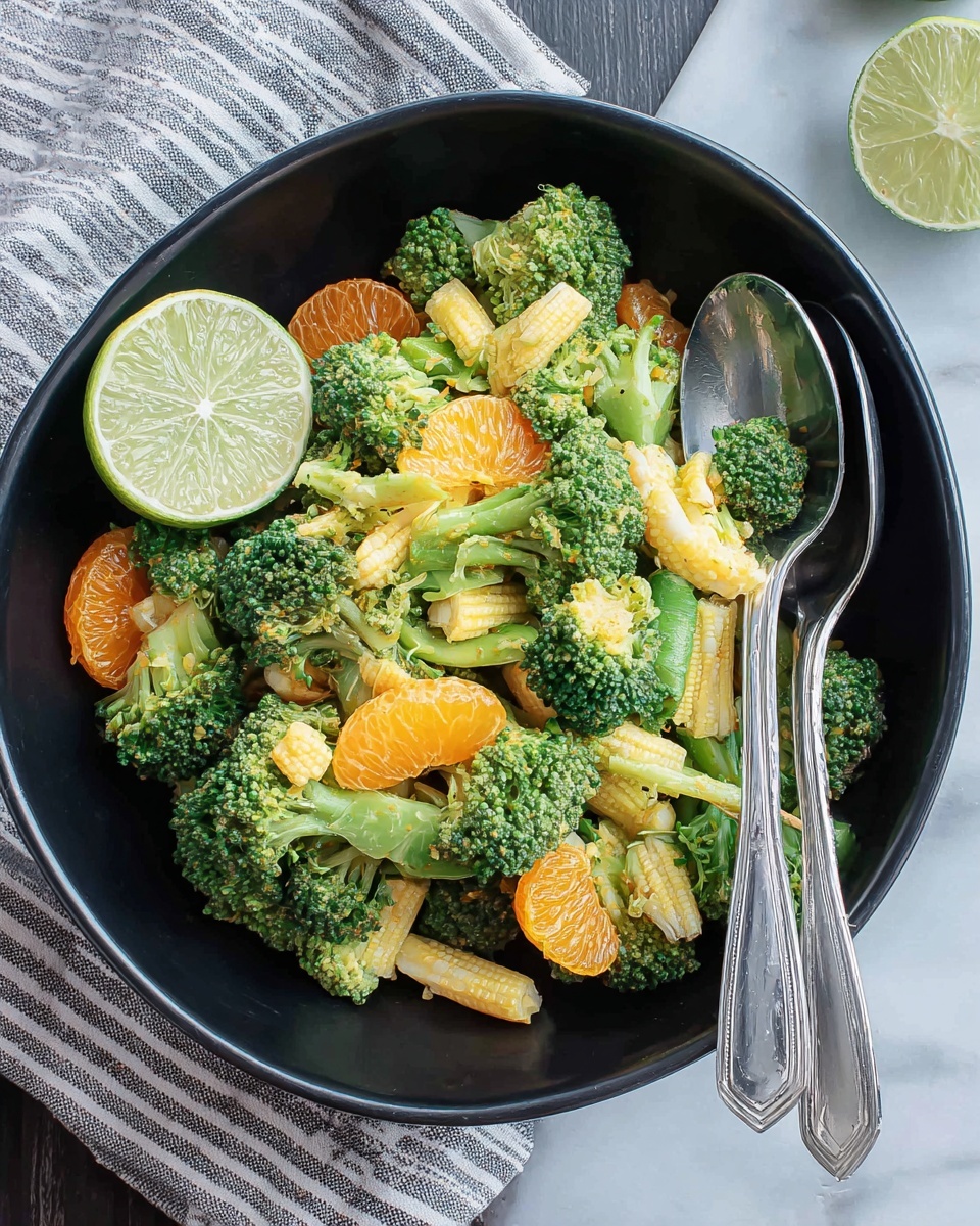 Vegan Brussels Sprouts Salad with Broccoli and Tahini Dressing Recipe