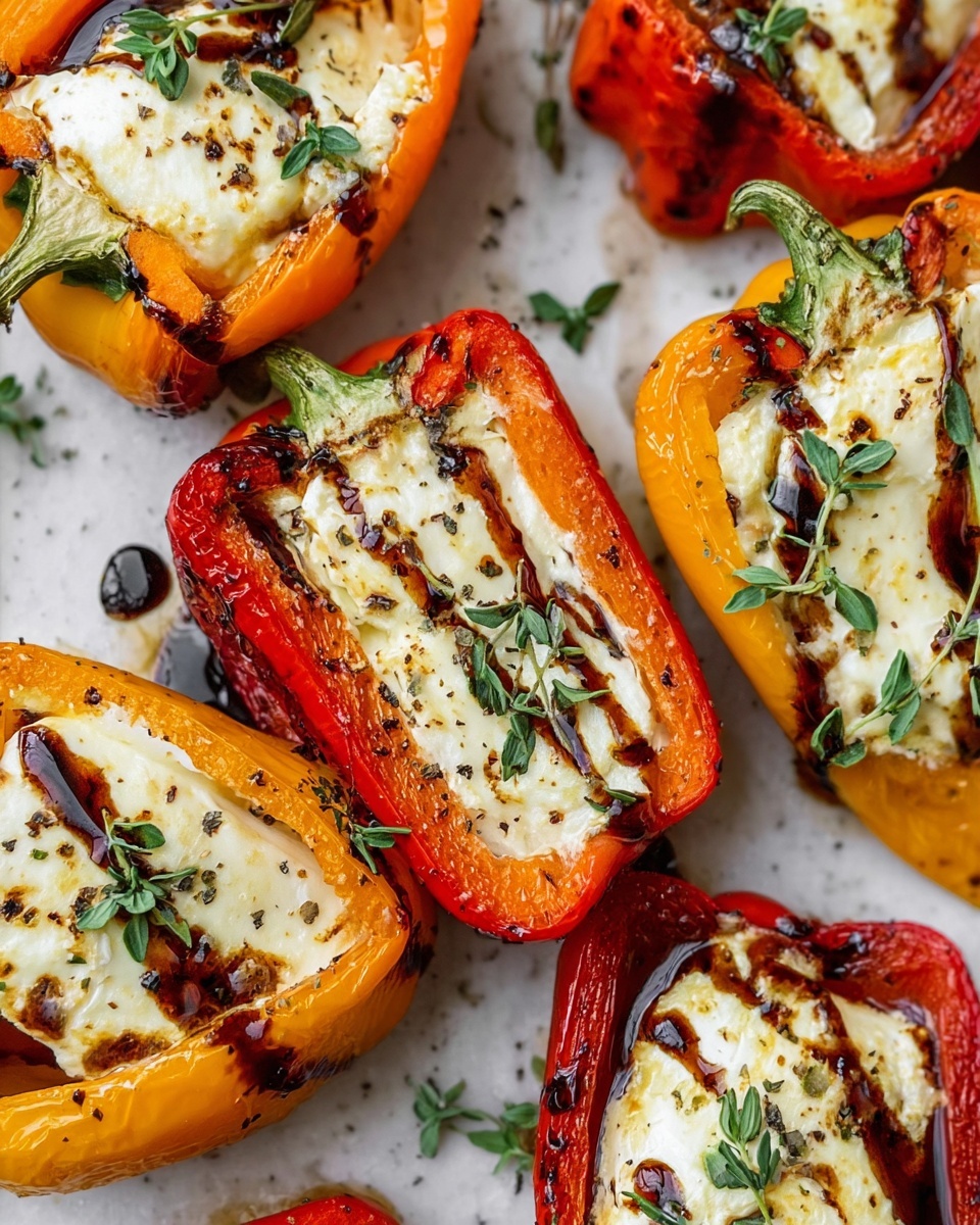 Roasted Goat Cheese Stuffed Mini Peppers Recipe