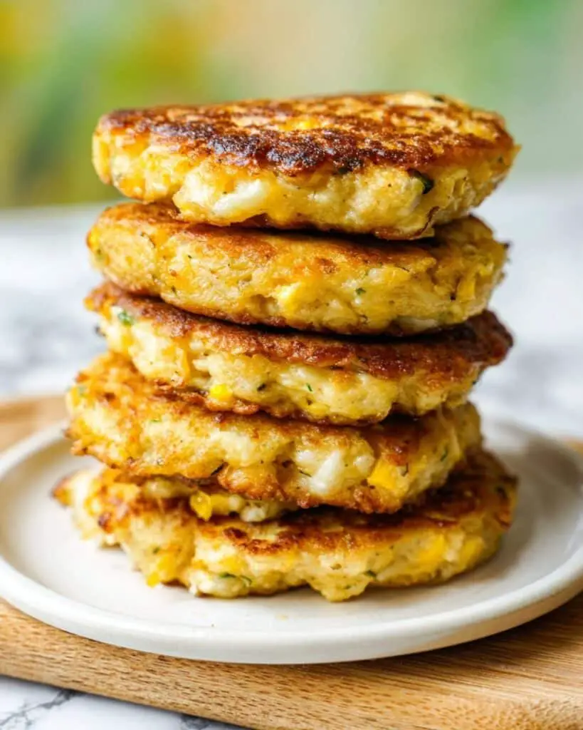 Sweet Corn Pancakes with Mozzarella Recipe