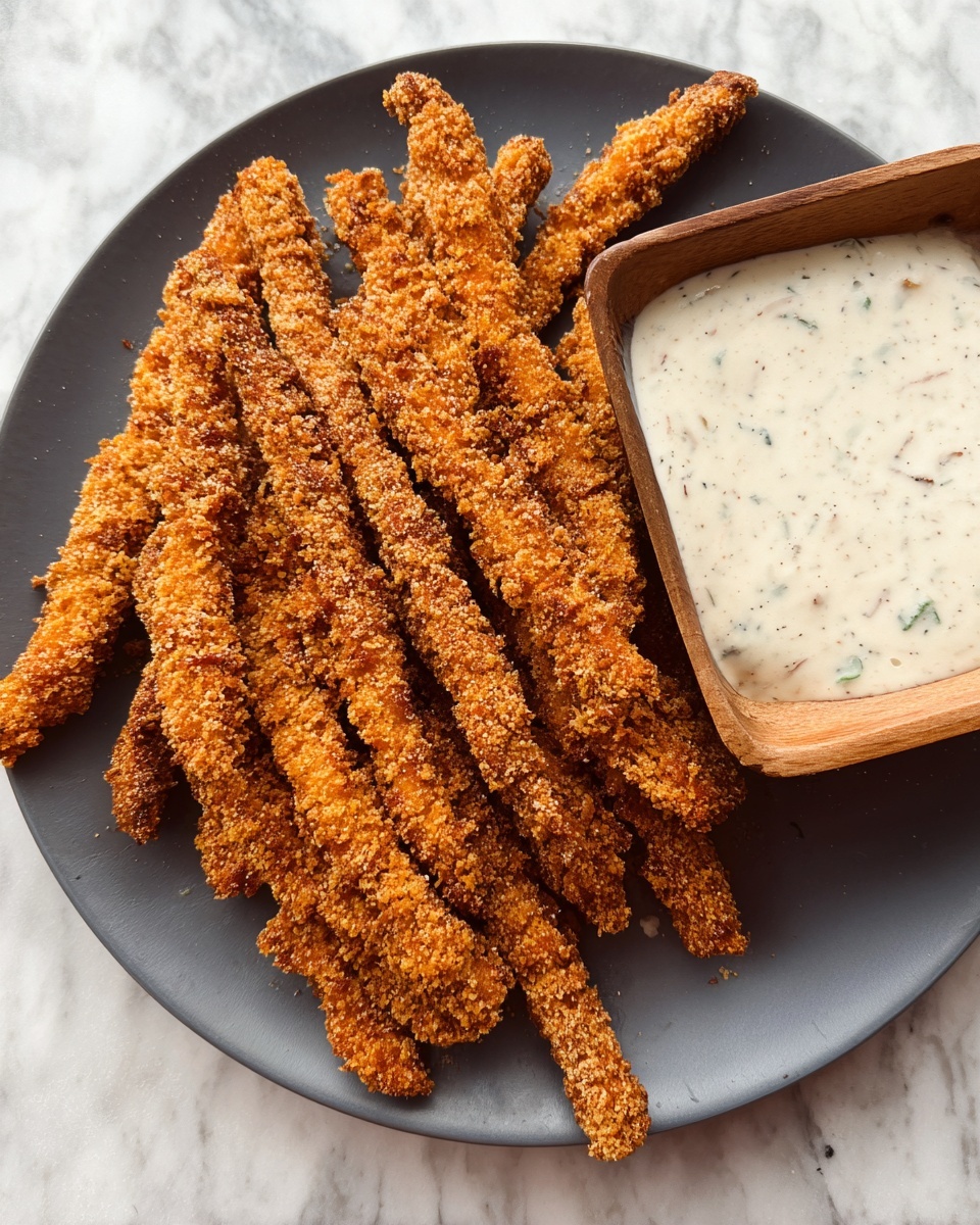 Crispy Chicken Fries with Chipotle Ranch Recipe