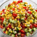 Fresh Corn Salad with Cotija, Cherry Tomatoes, and Lime Recipe