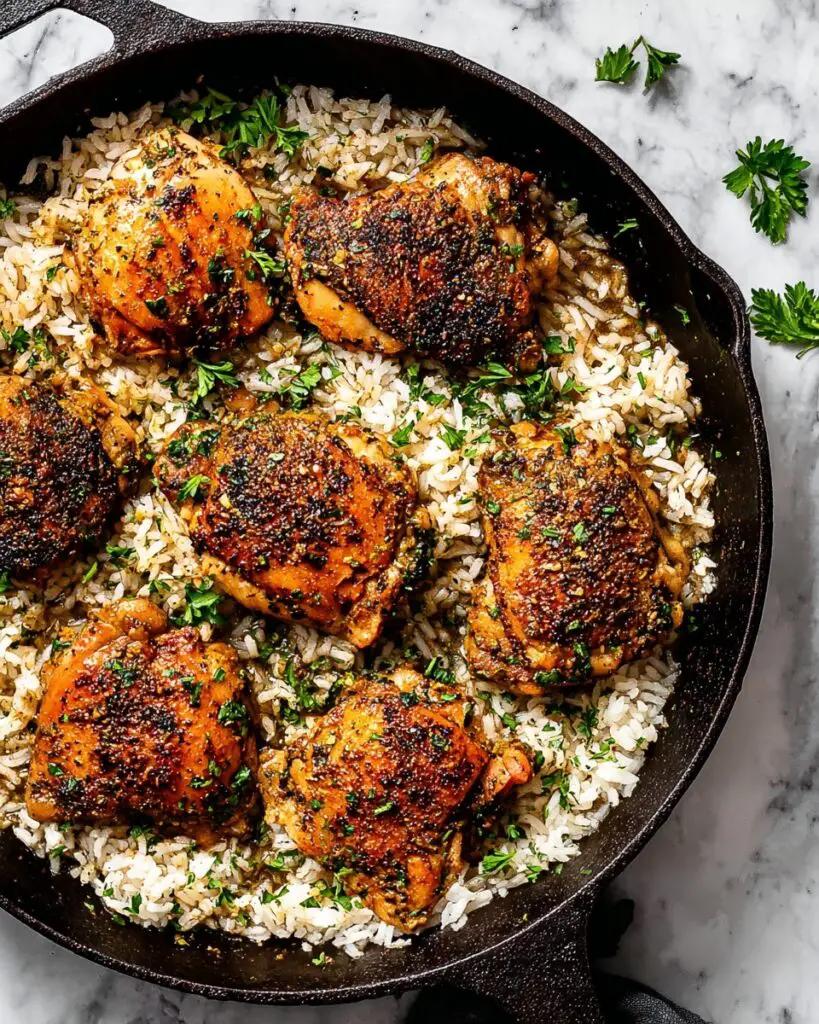 Garlic Butter Chicken and Rice Recipe