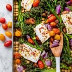 Sheet-Pan Baked Feta with Broccolini, Tomatoes, and Lemon Recipe