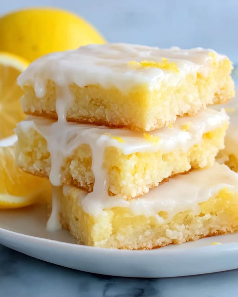Best Lemon Brownies Recipe (With Lemony Glaze) Recipe