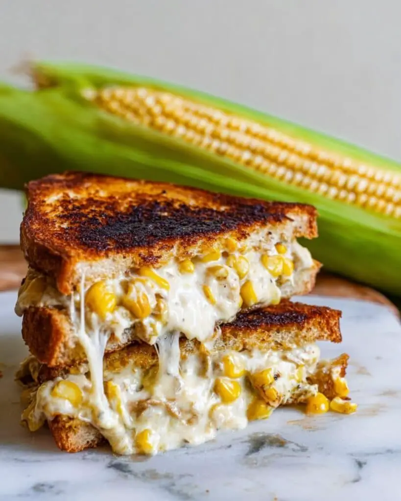 Elotes Corn Grilled Cheese Sandwich Recipe