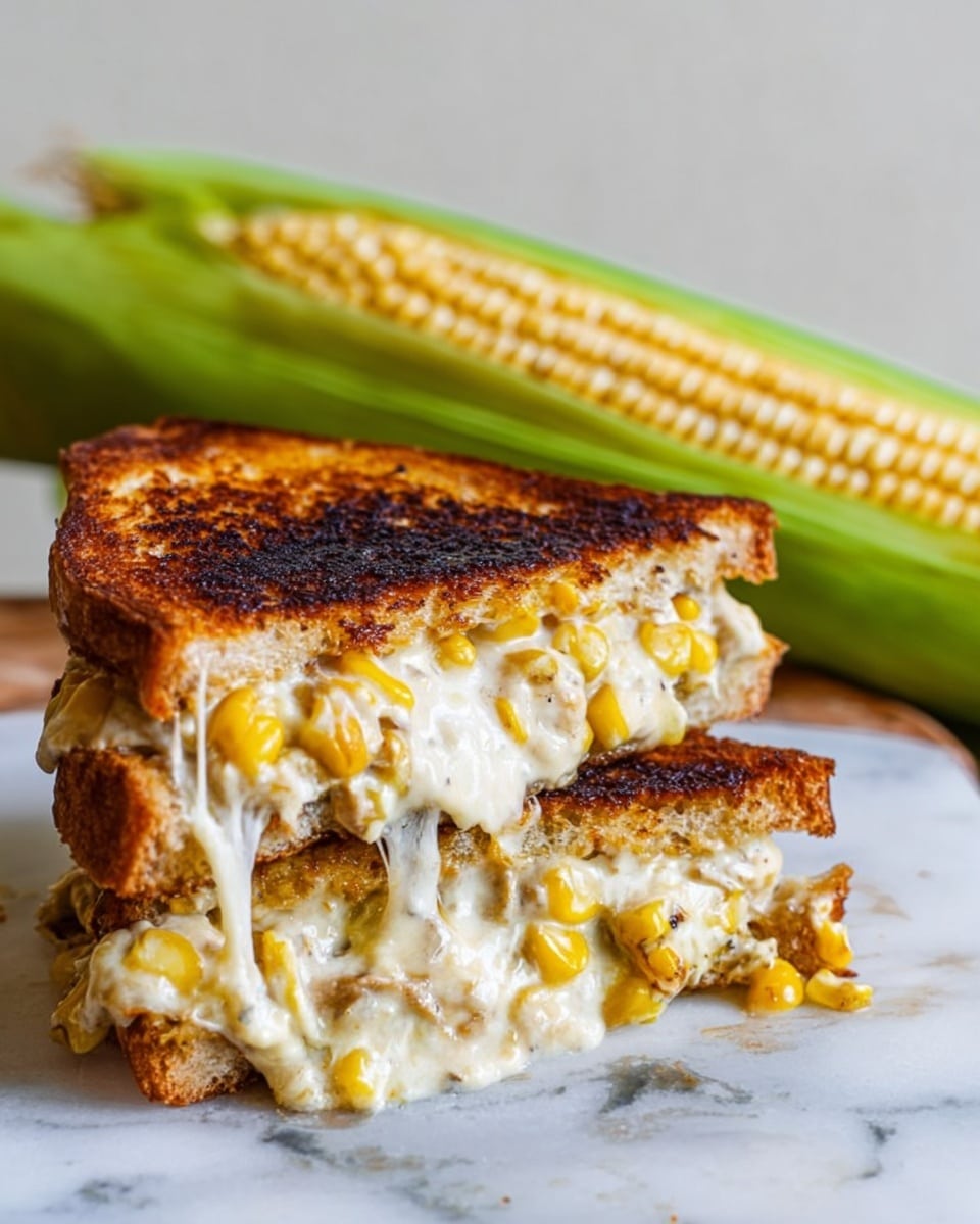 Elotes Corn Grilled Cheese Sandwich Recipe