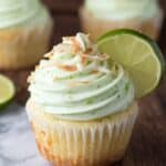 Coconut Cupcakes with Lime Buttercream Frosting Recipe