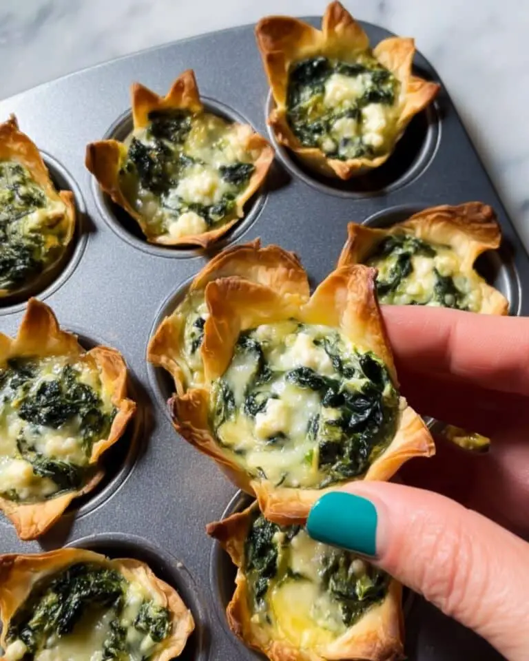 Spinach and Artichoke Wonton Cups Recipe