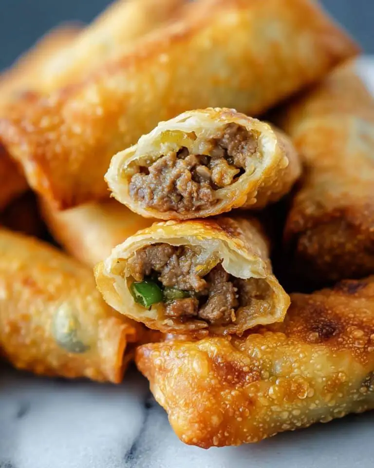 Philly Cheesesteak Egg Rolls Recipe
