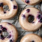 Baked Blueberry Donuts with Glaze Recipe