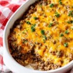 Cheesy Keto Ground Beef Casserole Recipe