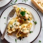 Chicken Stuffed Shells with Creamy Parmesan Sauce Recipe