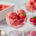 Sweet and Silky Strawberry Sorbet Recipe