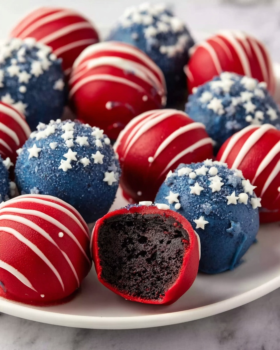 Patriotic Oreo Balls Recipe