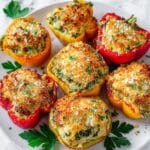 Herby Ricotta Stuffed Peppers Recipe