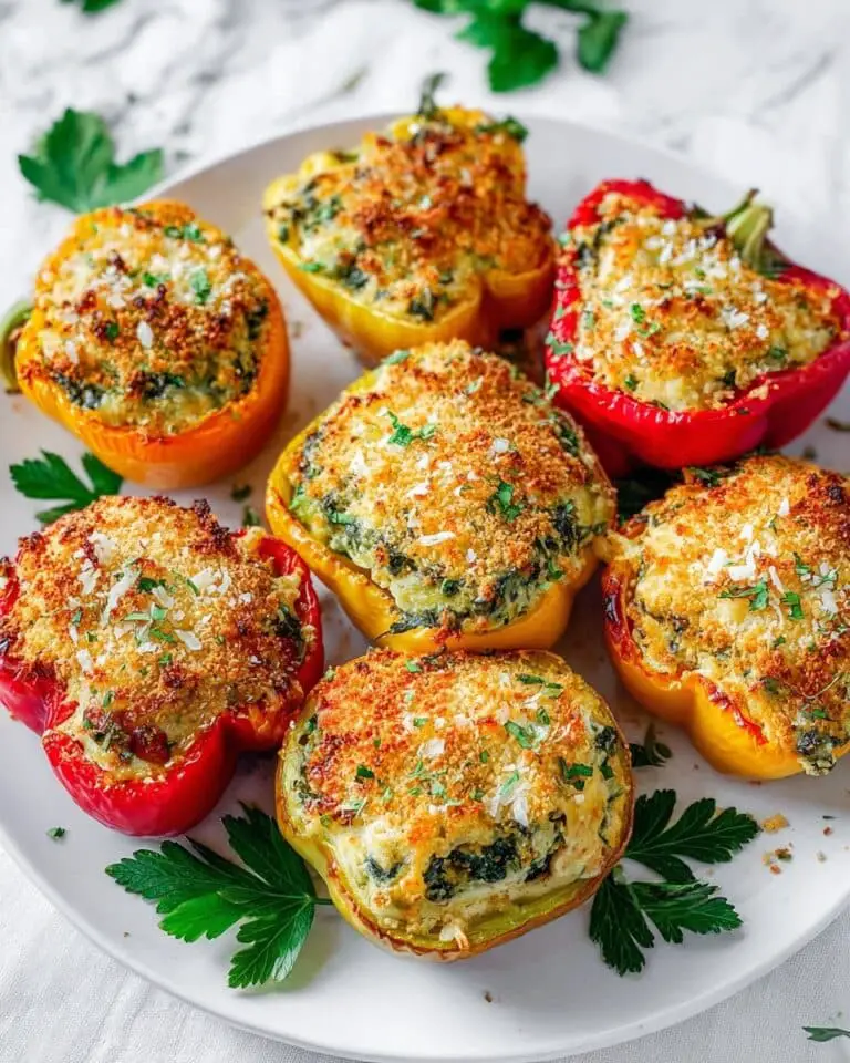 Herby Ricotta Stuffed Peppers Recipe