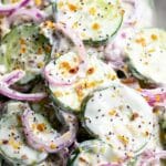 Cucumber Everything Bagel Salad Recipe