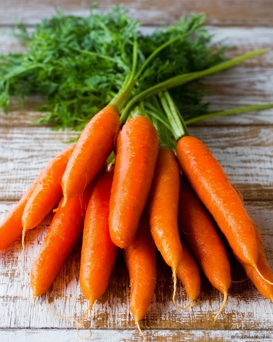 A bunch of fresh orange carrots with green tops, lying on a wooden surface, showing their smooth and slightly shiny skin and slender shape, with some carrots overlapping each other in a natural pile. The background is replaced with a white marbled texture. photo taken with an iphone --ar 4:5 --v 7