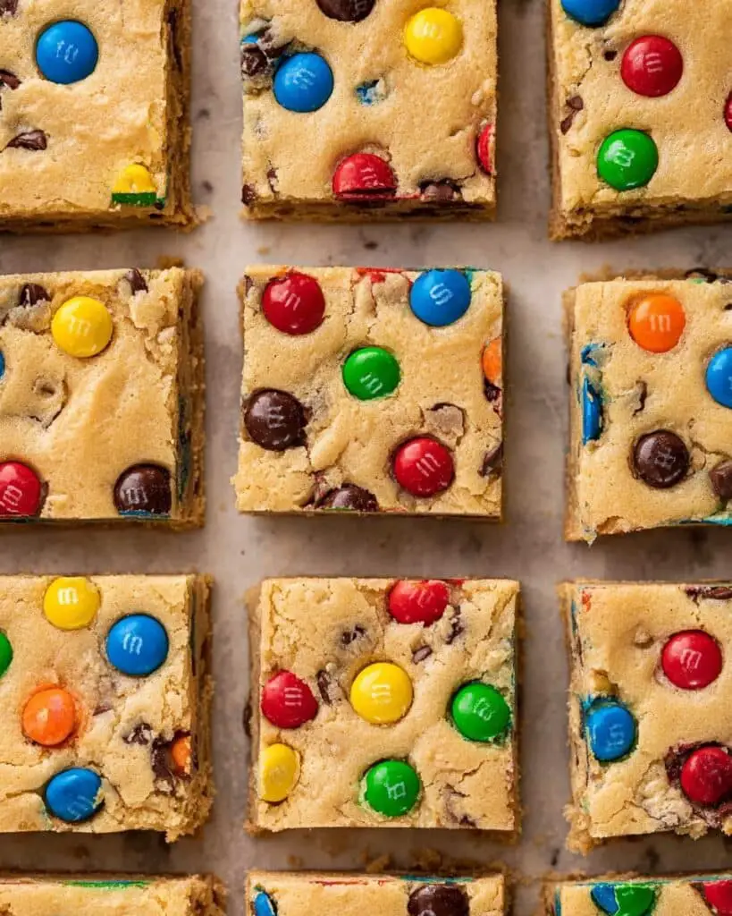 M&M Cookie Bars Recipe