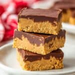 No Bake Chocolate Peanut Butter Bars Recipe