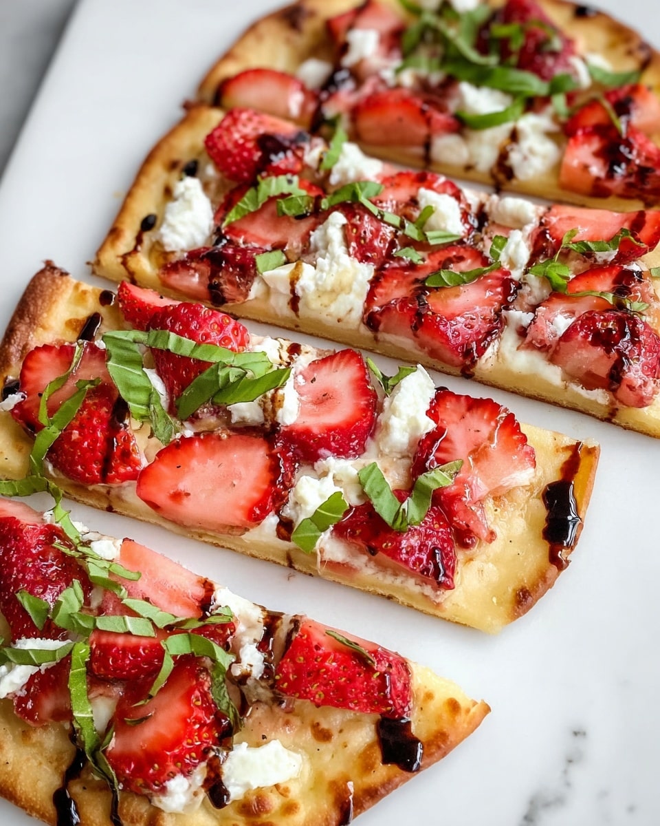Balsamic Strawberry Flatbread Recipe