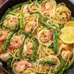 Shrimp Scampi with Pasta and Asparagus Recipe