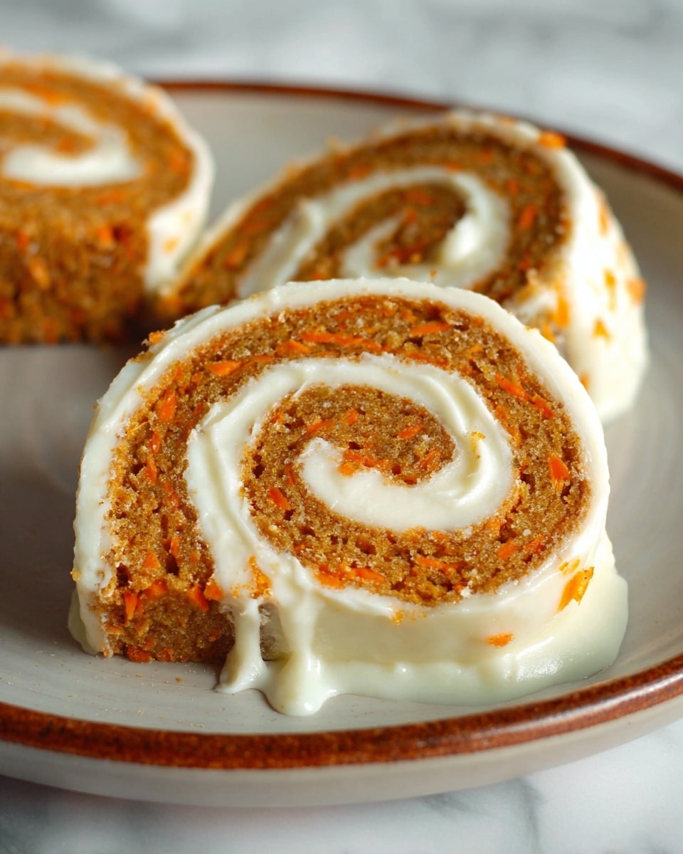 Carrot Cake Roll with Cream Cheese Filling Recipe