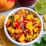 Easy Homemade Fresh Peach Salsa Recipe