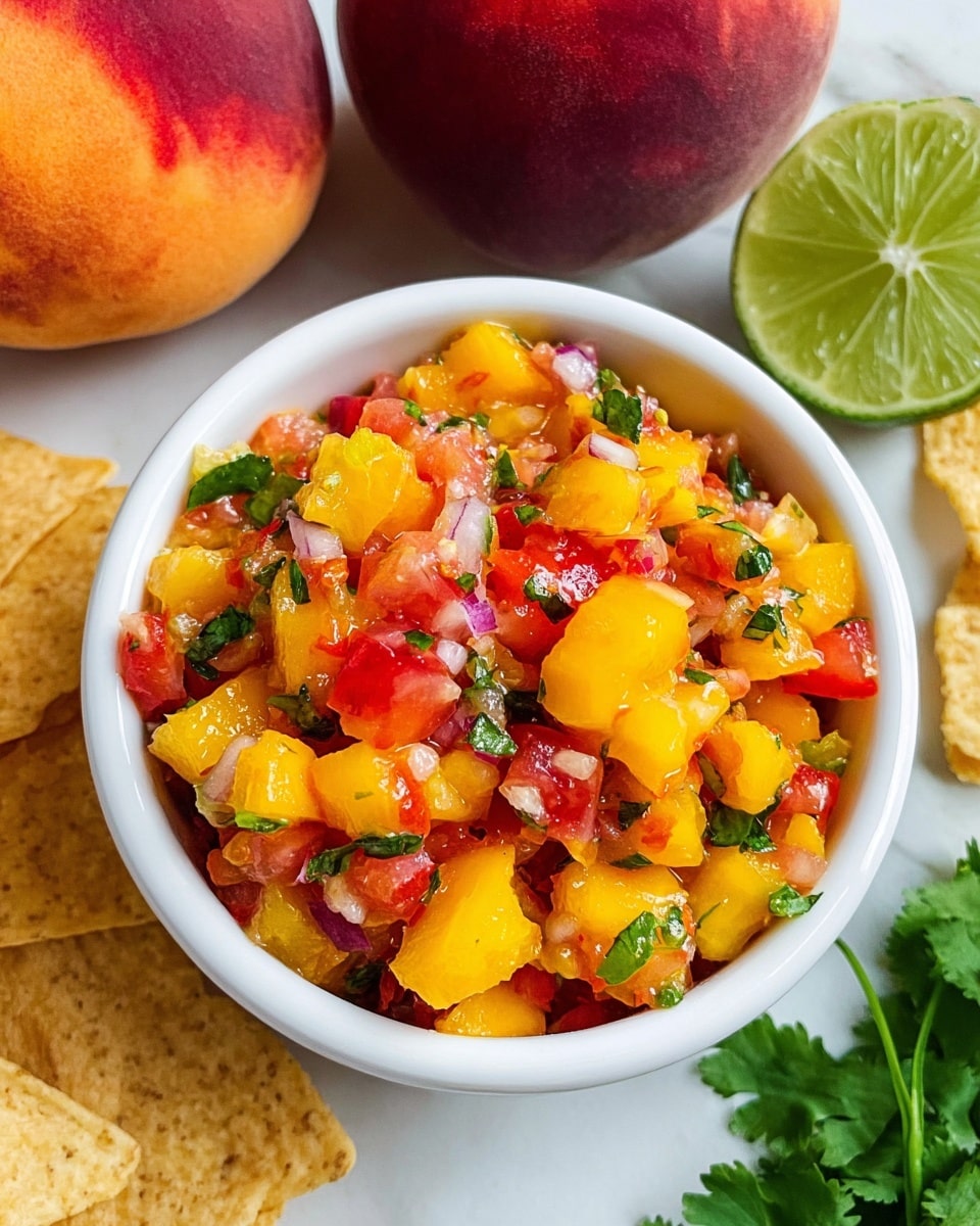Easy Homemade Fresh Peach Salsa Recipe