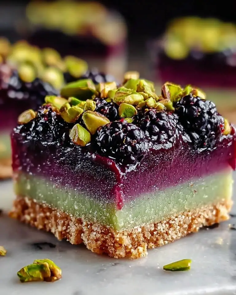 Blackberry Pistachio Dream Bars: Irresistible Homemade Bliss Recipe